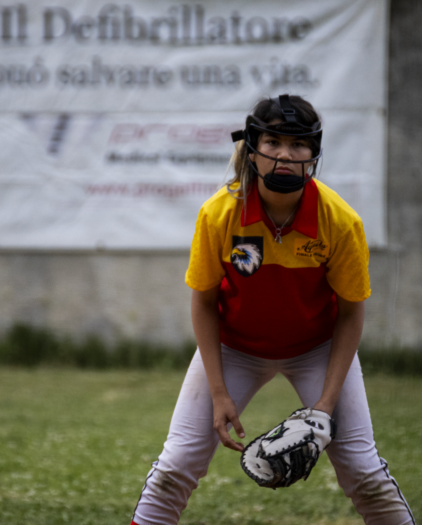 Anna Cantero in prima base